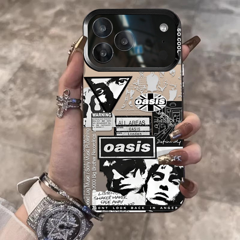 เหมาะสําหรับ iPhone 11 13 xr xs max 14 15 17 promax 8Plus Oasis Band เคสโทรศัพท์ป้องกัน