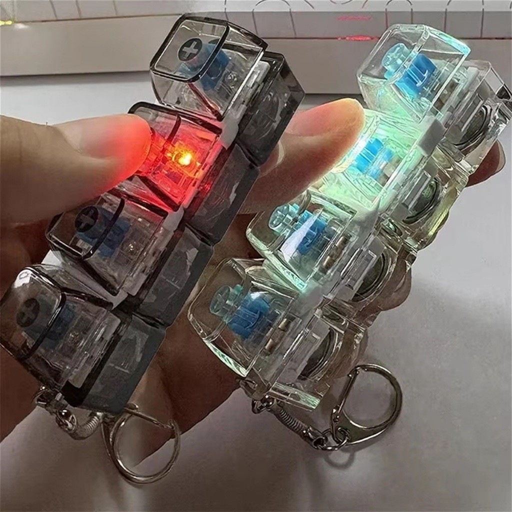 จัดส่งรวดเร็ว ของเล่นพวงกุญแจคีย์บอร์ดมีไฟ keycap keyboard ปุ่มกด คีย์บอร์ดนิ้วคลายเครียด ห้อยกระเป๋า ราคา ถูกที่สุด ดีลบีเคเค แกลเลอรีภาพที่ 9