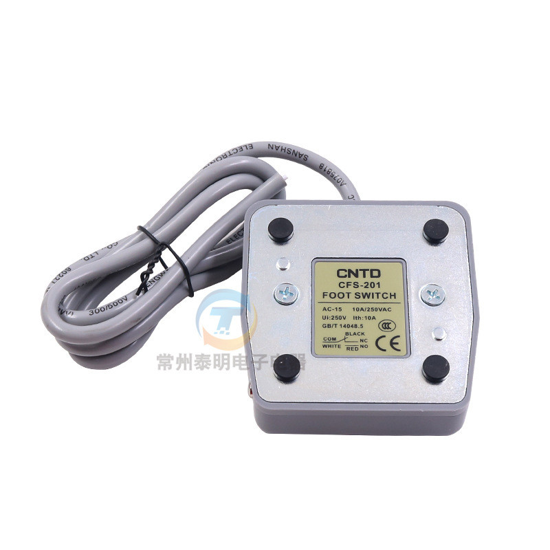 Changde Foot Switch Point Power Pedal Controller CFS-201 Foot Step Type Self-Reset พร้อมสาย 2 M การค