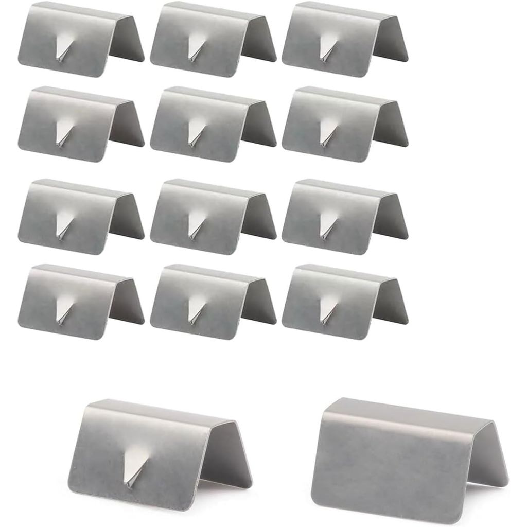Shakas 12 ชิ้น Car Wind Deflector คลิป, สแตนเลส Wind and Rain Deflector Channel คลิปหน้าต่างคงที่, ก