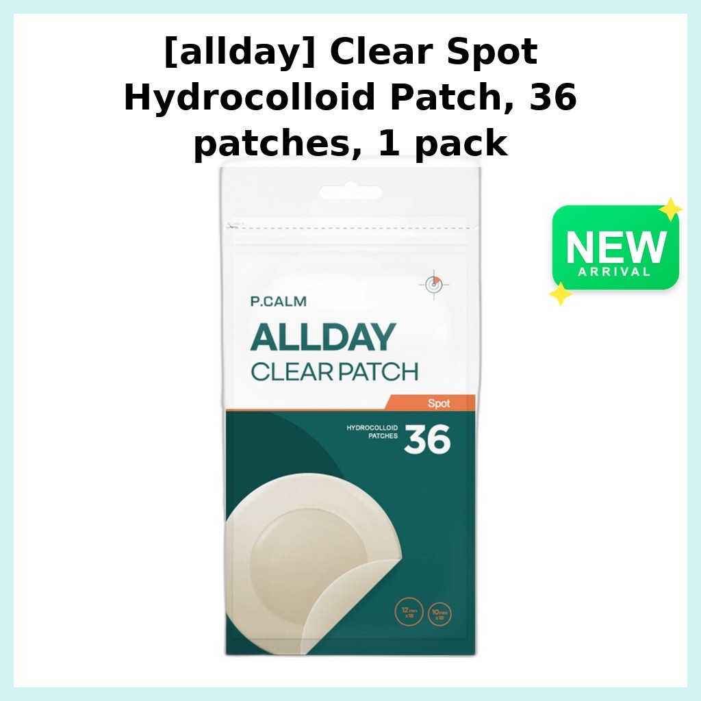 [allday] Clear Spot Hydrocolloid Patch 36 แผ่น 1 แพ็ค / Korean Hydrocolloid Patch / Discreet Cover b