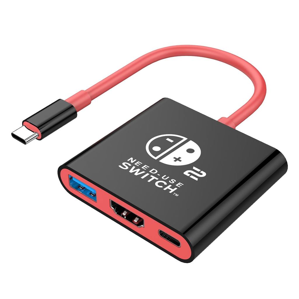 Switch 2 Dock สําหรับ Nintendo Switch Docking Station, อัพเกรดสําหรับ Nintendo Switch TV Adapter พร้
