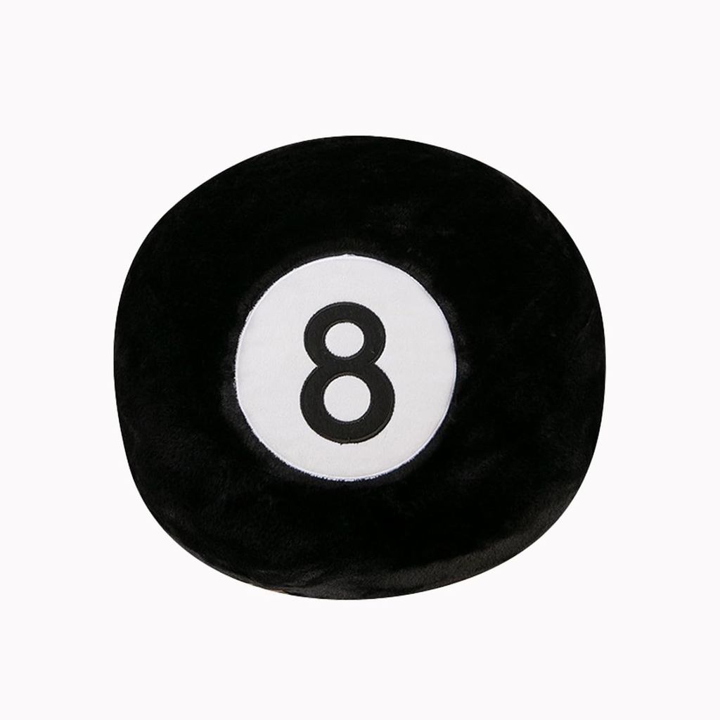 CHELEI2019 13 "บิลเลียดตุ๊กตาหมอนรอบสีดํา 8 Ball เบาะยัดไส้กีฬาของขวัญตกแต่ง