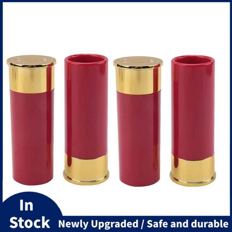 4PCS 12 Gauge Shot แว่นตา Tequila Shot แก้ว 9.2 X 3.2 X 3.6 ซม.