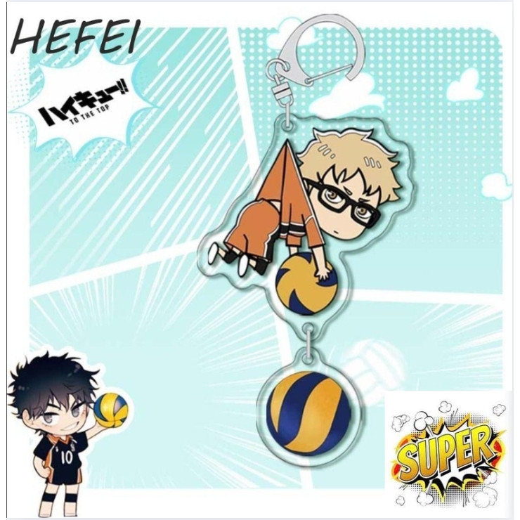 พวงกุญแจ Haikyuu, Tobio Kageyama Kei Tsukishima To Top พวงกุญแจ, Oikawa Tooru Kuroo Tetsurou แฟชั่น