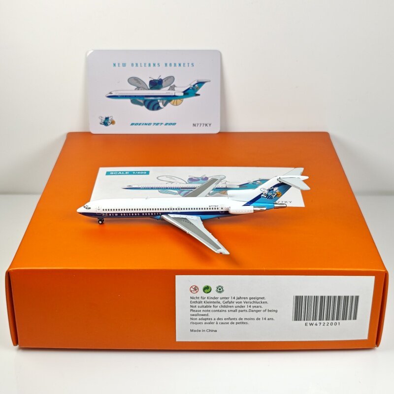 JC Wings EW4722001 1: 400 ใหม่ Oreland Pelicans B727-200 N777KY โลหะผสม