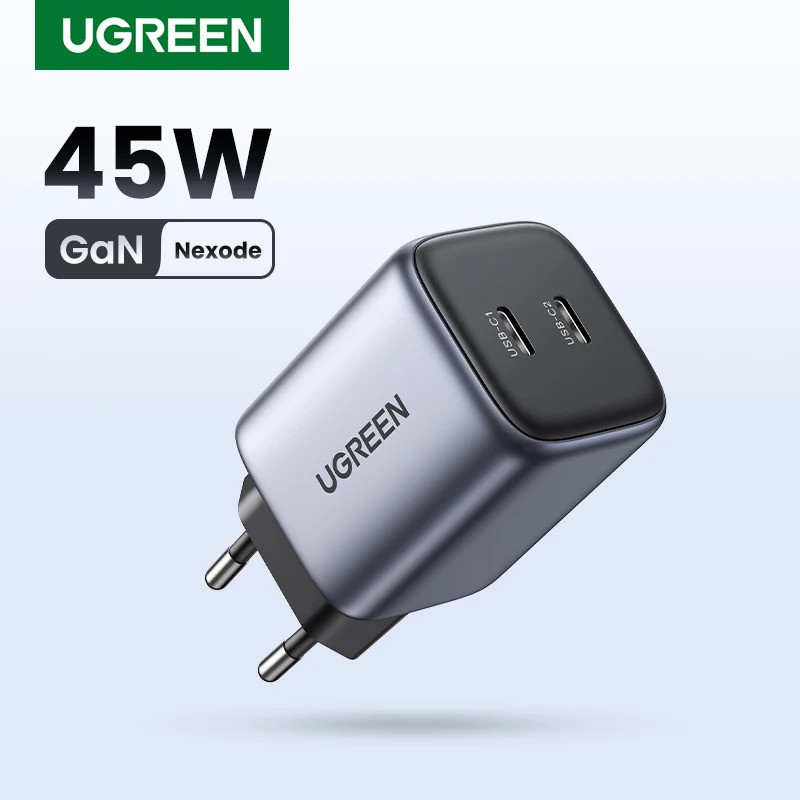 UGREEN GaN 45W USB Charger PD QC 3.0 Fast Charger Quick Charger สําหรับ iPhone 15 14 13 Pro Travel P