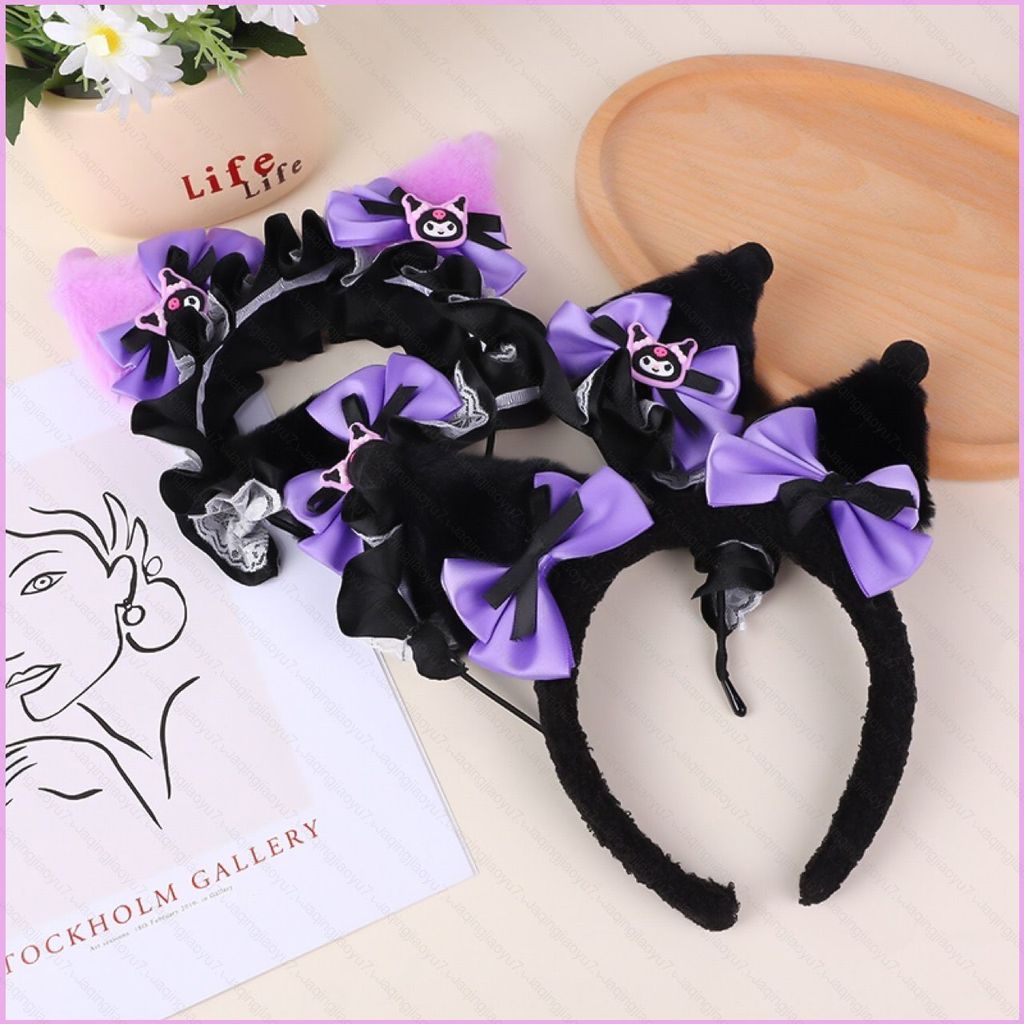 Hj7 Kuromi Hoop Headband สำหรับ Lolita Cosplay และของแต่งกายComic-Con