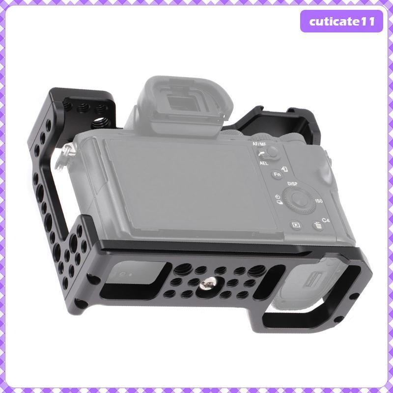 [Cuticate1] อลูมิเนียมกรงกล้อง Video Rig, เคสทดแทนสําหรับ A7M3 /AR3 /A7II /A7III /A7S2 /A7R2