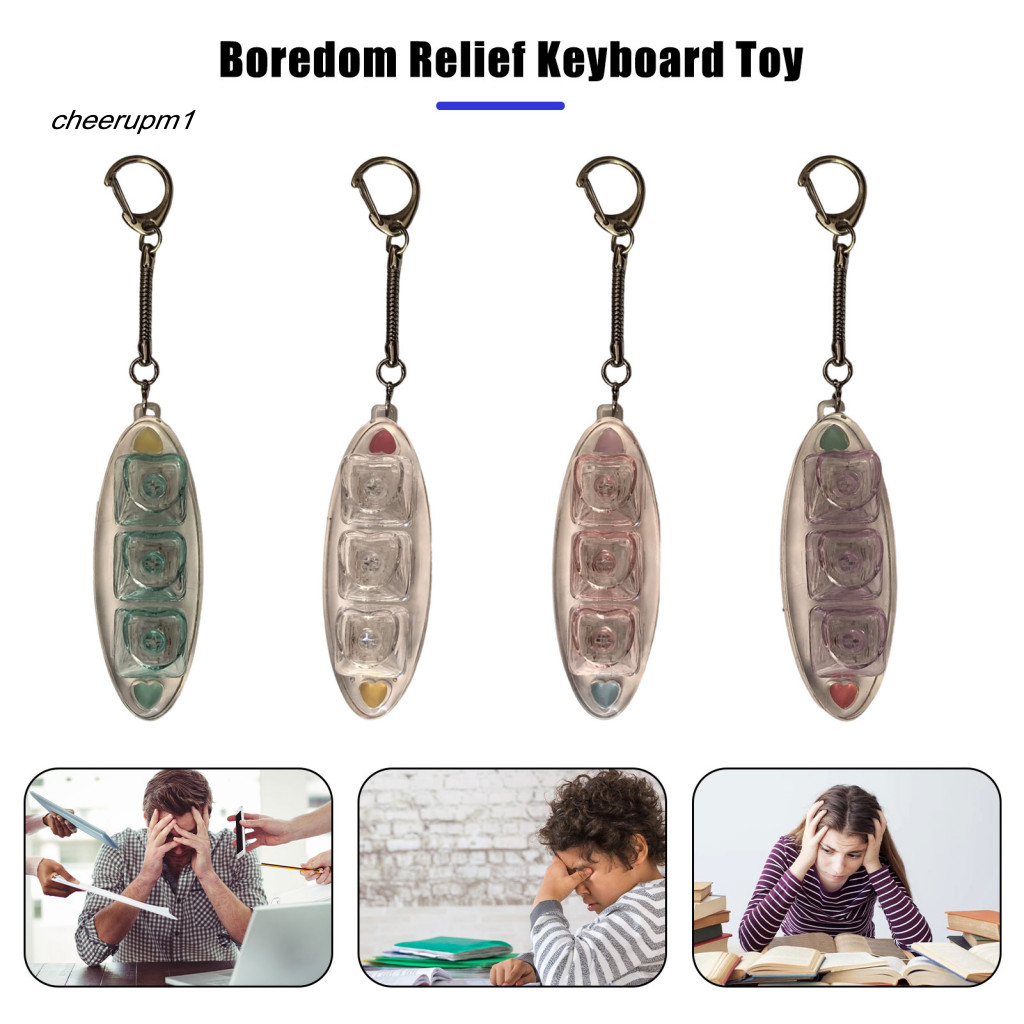 CHEER Fidget Keycap ของเล่น Fidget คีย์บอร์ดของเล่นคีย์บอร์ด Fidget ของเล่น 3-key ความวิตกกังวลบรรเท