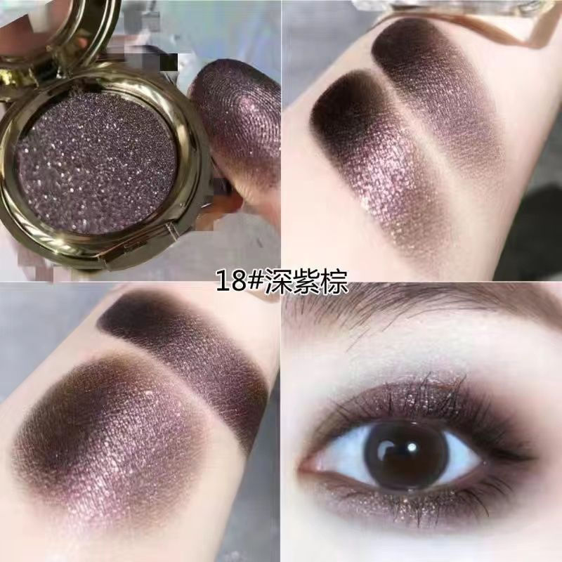 Purple potato puree shimmering eyeshadow, light violet smoky pearl eyeshadow, waterproof12y Diamond 