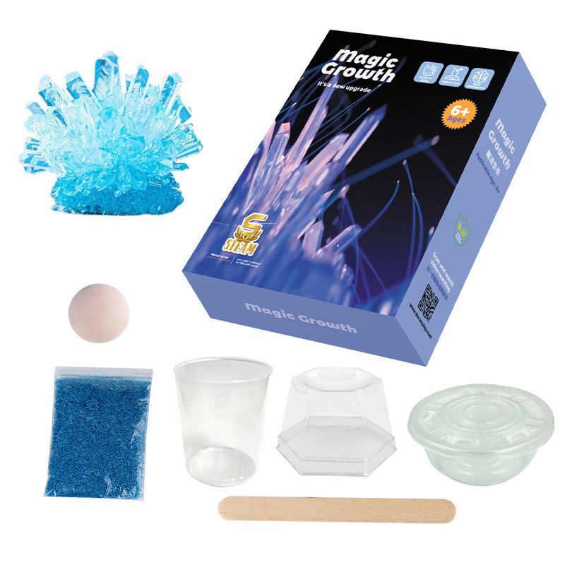 ของเล่นเด็กทําด้วยมือที่ต้องการคริสตัลเทคโนโลยีการผลิตสิ่งประดิษฐ์การทดลองวิทยาศาสตร์ช่วยสอนอุปกรณ์ว