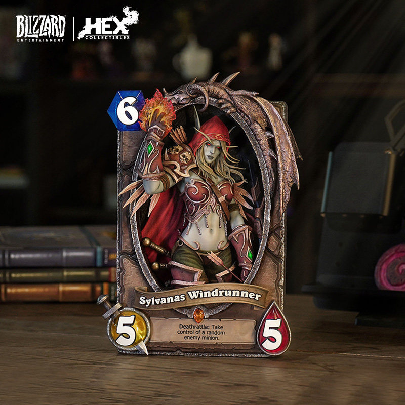 Blizzard Blizzard สินค้าเกมของแท้อย่างเป็นทางการเตาหินตํานาน Silvanas การ์ดรูปปั้นศิลปะ