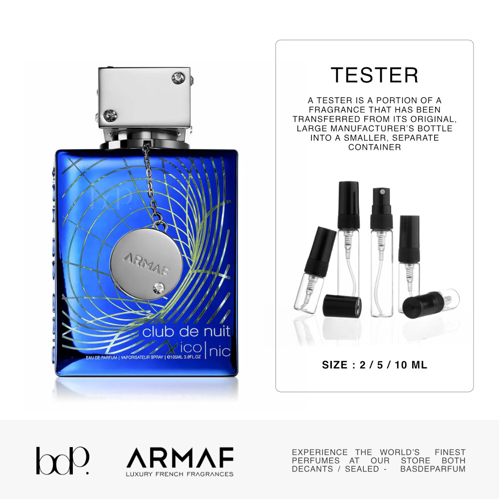Club de Nuit Blue Iconic (TESTER แบ่งขาย) น้ำหอมอาหรับ UAE จาก Armaf