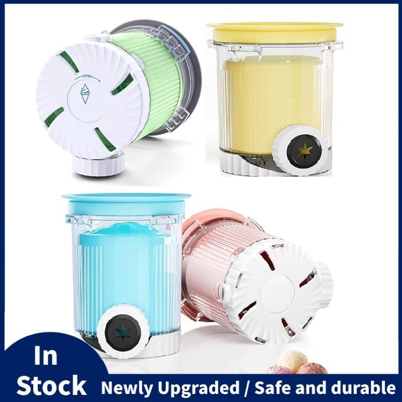 Ice Cream & Soft Maker 4 ชิ้นไอศกรีม Pints และฝาปิด (16 ออนซ์) สําหรับ NC701 NC700 Series Swirl Cont