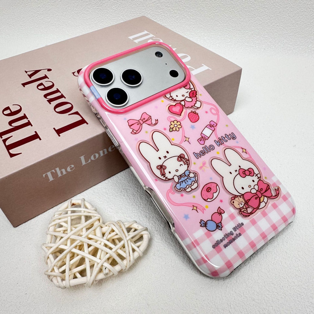 ENVEL เคสโทรศัพท์ลายการ์ตูนแมวฝ้าสไตล์ใหม่เหมาะสําหรับ iPone17ProMax 16Pro 15