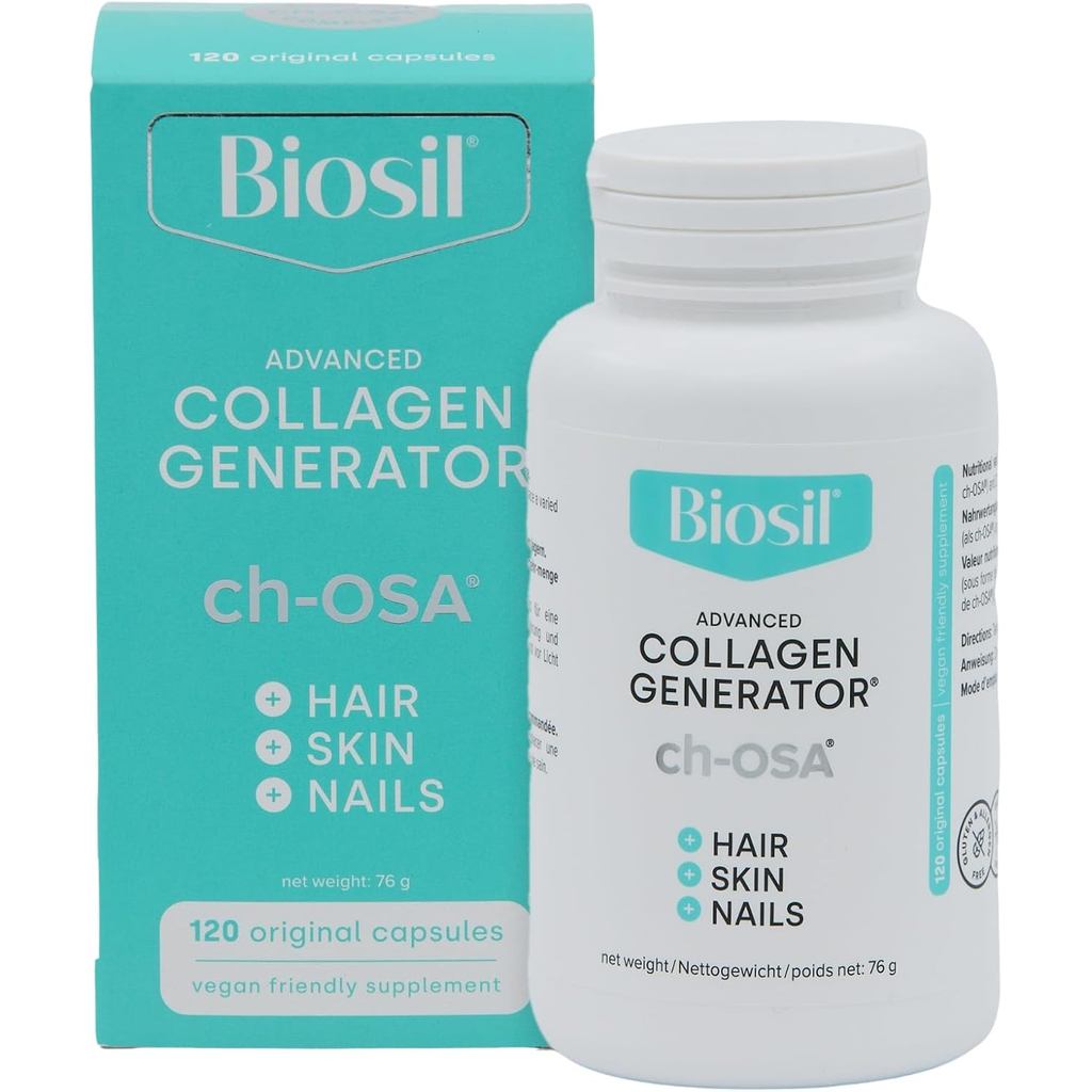 Biocil Collagen 120 แคปซูล - Ch-OSA Complex ช่วยเพิ่มและบำรุงคอลลาเจน ปลอดจีเอ็มโอ ทานได้นาน 60 วัน