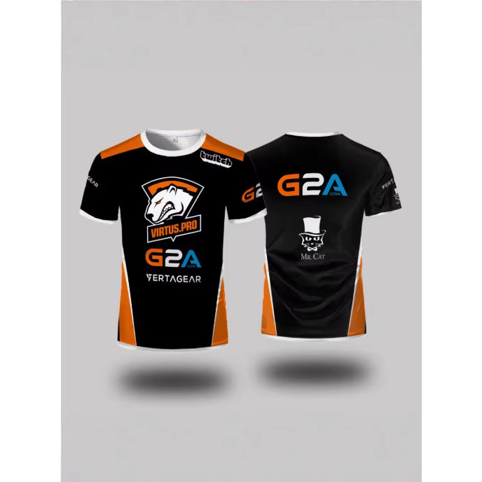 Jersey ยูนิฟอร์มเกมเมอร์ Esports Club สำหรับ CS2, DOTA2, R6 และ APEX ขนาดสั้น