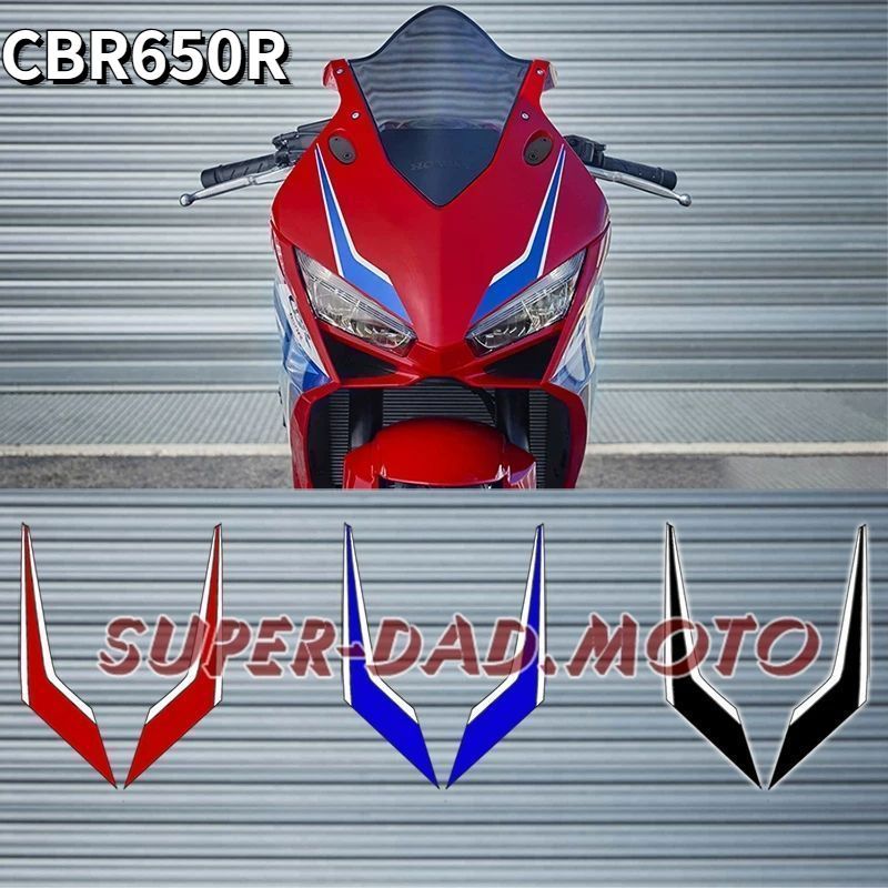 CBR650R front fairing sticker, CBR650R motorcycle headlight trim sticker