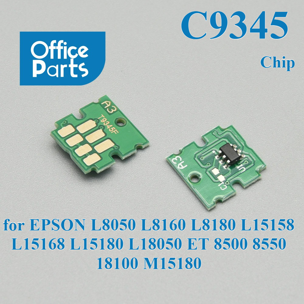 1PC C9345 กล่องบํารุงรักษาหมึกเสียถังชิปสําหรับ EPSON L8050 L8160 L8180 L15158 L15168 L15180 L18050 