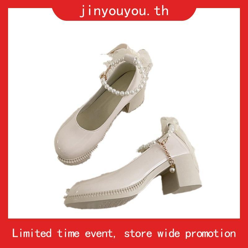 The Charlotte - Labotte.bkk รองเท้าแมรี่เจน รองเท้า Y2K Mary Jane Shoes (826-11)