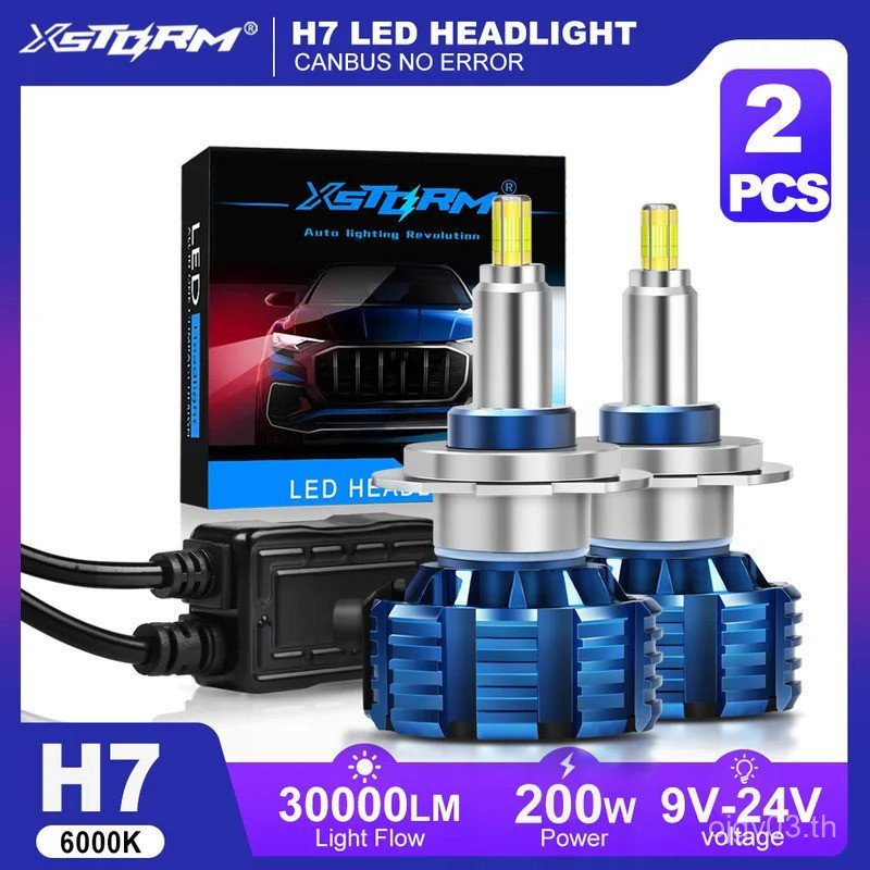XSTORM H7 หลอดไฟ LED H1 H8 H11 ไฟหน้า LED Canbus HB3 9005 HB4 9006 360° ไฟหน้ารถ 30000LM 9V 12V รถ T