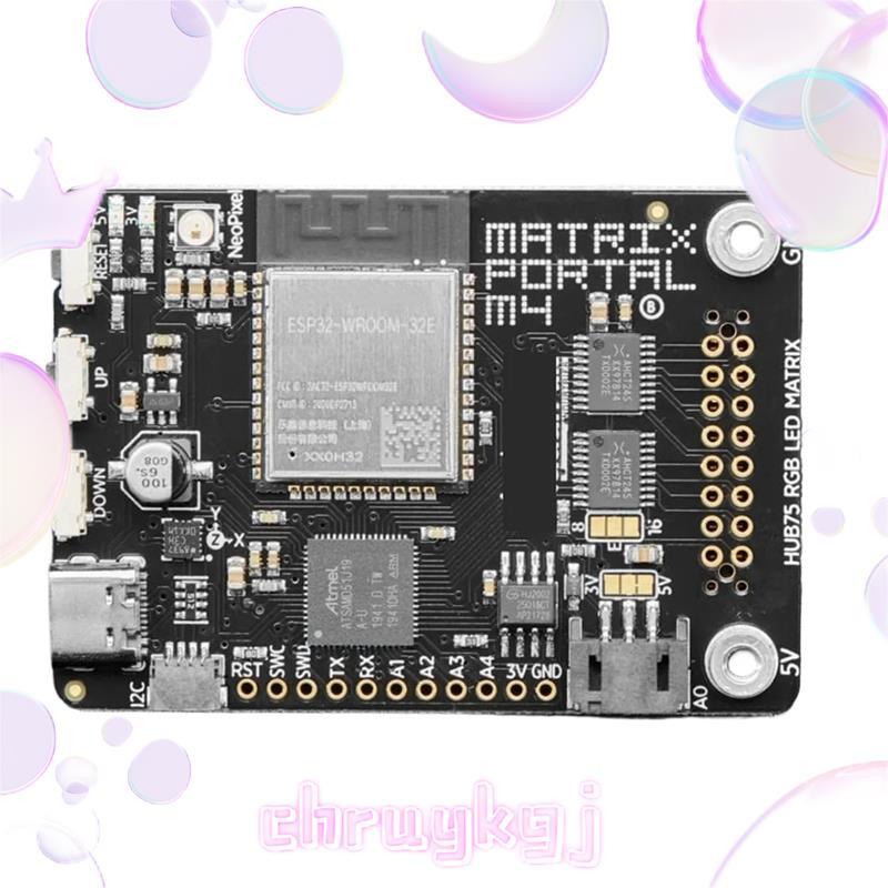 Matrix Portal LED Dot Matrix บอร์ดควบคุมหน้าจอ Wi-Fi สําหรับ HUB75 RGB LED Dot Matrix แผง chruykgj.t