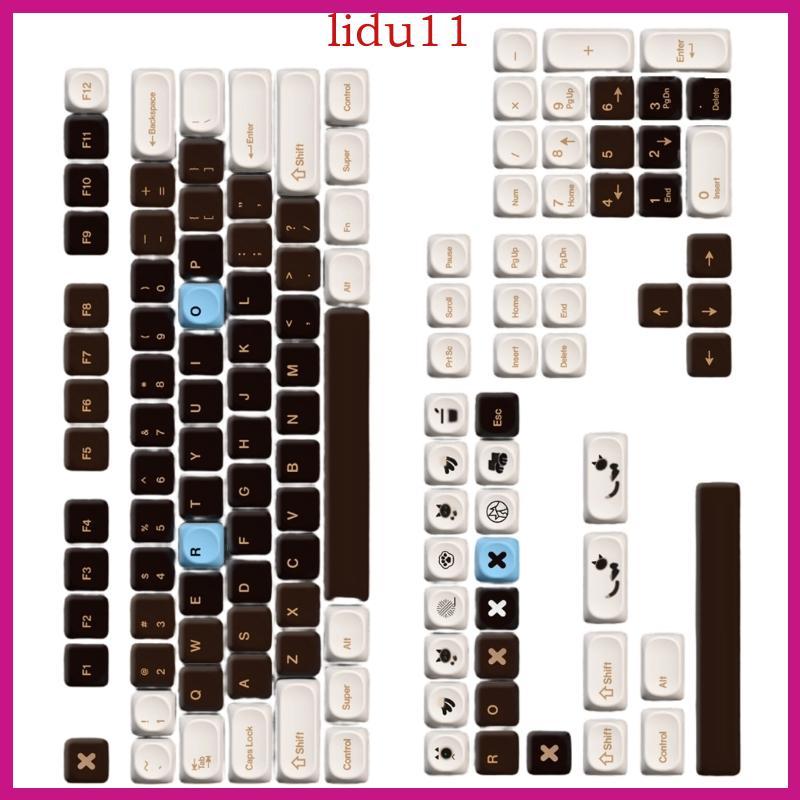 LID Mirror Smooth Surfaces Ceramic Finish Keyboard Keycaps ขอบโค้งมนสไตล์มินิมอล