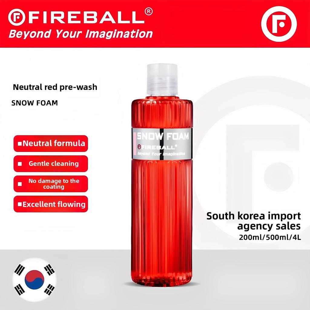 F Fireball Neutral Red Pre-Wash Fireball Snow Foam Pre-Wash Liquid Foam น้ํายาล้างรถ Concentrated Ca