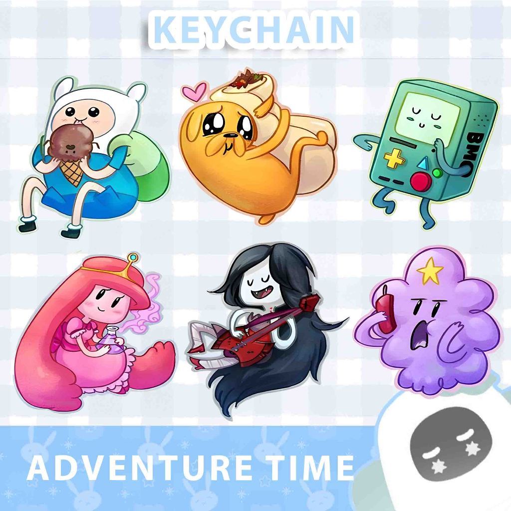 Ganci / Gantungan Kunci Akrilk FINN ADVENTURE TIME