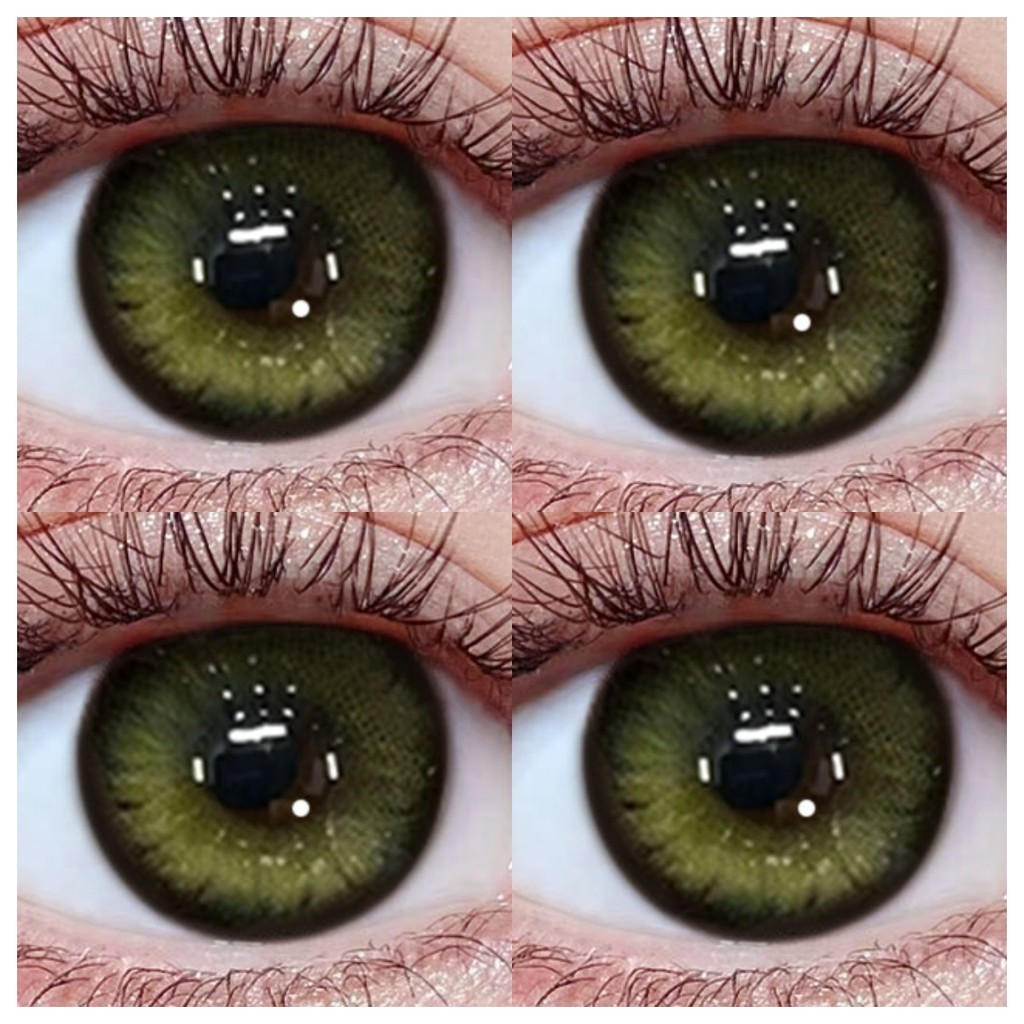 (COD) Graded(0~-8.00) เลนส์ธรรมชาติ สีน้ําตาล สีเทา คอนแทคเลนส์สี เลนส์อ่อน ใช้รายปี 14.0-14.5 มม.