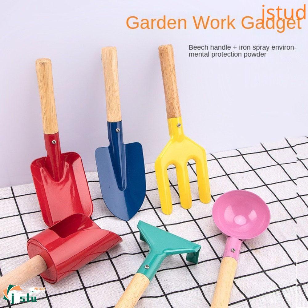 EDGAR เครื่องมือทําสวนสีลูกกวาดมินิพลั่วส้อมบาร์เรลของเล่นชายหาด Trowel