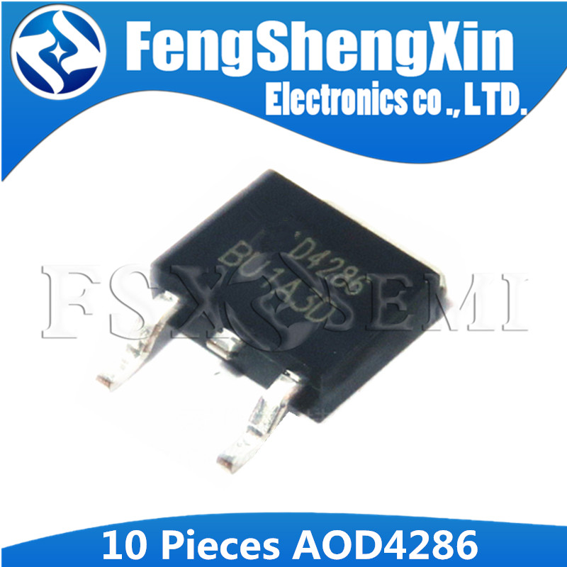 10 ชิ้น AOD4286 TO-252 D4286 TO252 N-Channel MOSFET ทรานซิสเตอร์