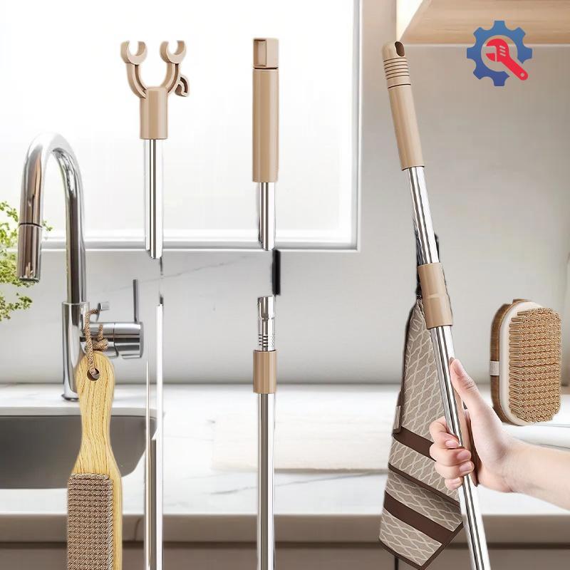 [AT] Mop Broom Holder Mop Hook Wall Mount Heavy Duty Broom Garden Tool Hanging Organizer Mop Hanger 