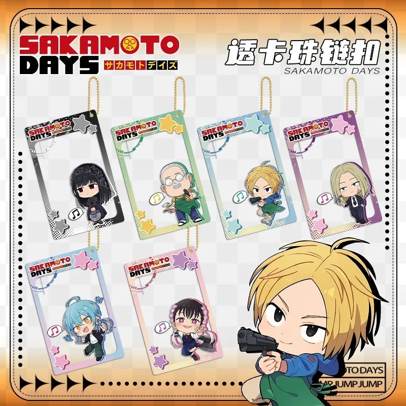 Sakamoto Days พวงกุญแจอะคริลิคใสการ์ดตัวอักษร Nagumo Yoichi Osaragi Shin อะนิเมะรุ่นกระเป๋าเอกสารตกแ