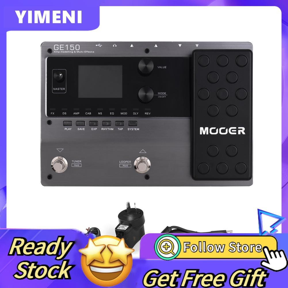 MOOER GE150 Amp Modeling & Multi Effects Pedal 55 เครื่องขยายเสียงรุ่น 151 80s Looper 40 จังหวะกลอง 