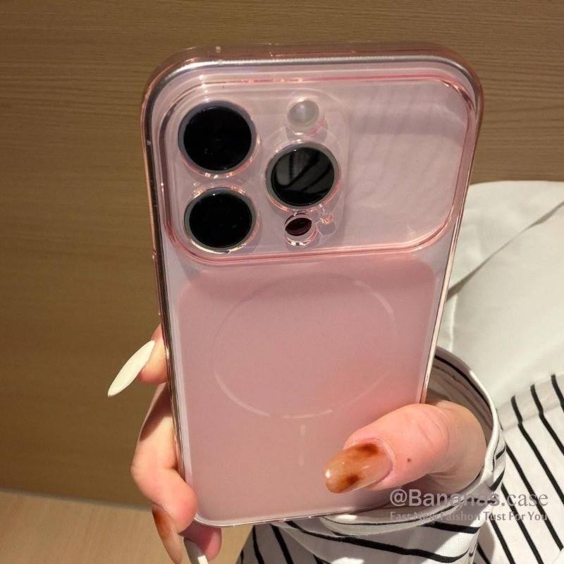 น่ารักเรียบง่ายสีชมพูเคสโทรศัพท์เคลือบสําหรับiPhone 17 16 15 14 13 12 11 Pro Max ราคา ถูกที่สุด ดีลบีเคเค