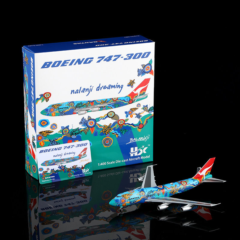[โมเดลเครื่องบิน] Ready Stock HX 1/400 VH-OEJ/VH-EBU Australian Airlines B747-400 Metal Airliner Mod