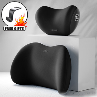 ชุดหมอนรองศีรษะและหมอนรองหลังเบาะรองนั่งบนรถยนต์ นุ่มสบาย ปร…