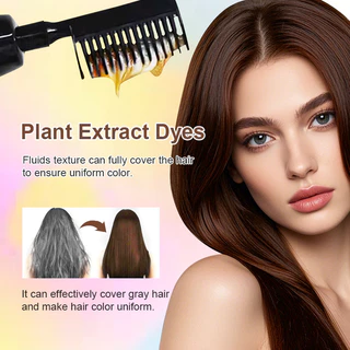 ปกปิดผมขาว หวีสีย้อม มีให้เลือก 6 สี ย้อมและดูแลเส้นผม 3 in 1 สูตรมีกลิ่นหอม ใช้งานง่าย ย้อมผม