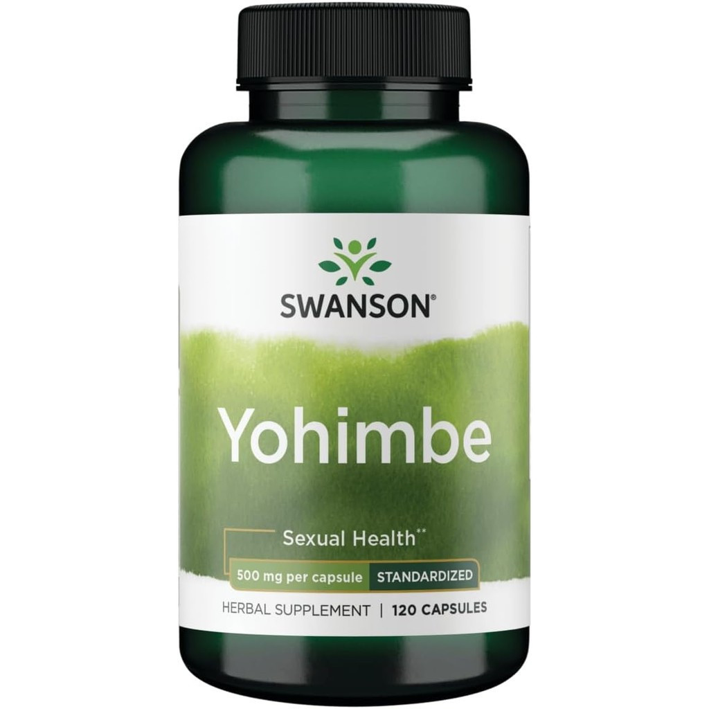 Swanson Yohimbe (มาตรฐาน) 500 มิลลิกรัม 120 แคปซูล