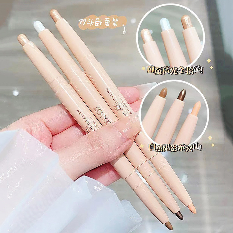 อายไลเนอร์ อายไลเนอร์ 4u2 WODWOD Magic Bright Pearlescent Double-Headed Lying Silkworm ปากกากันน้ํา 