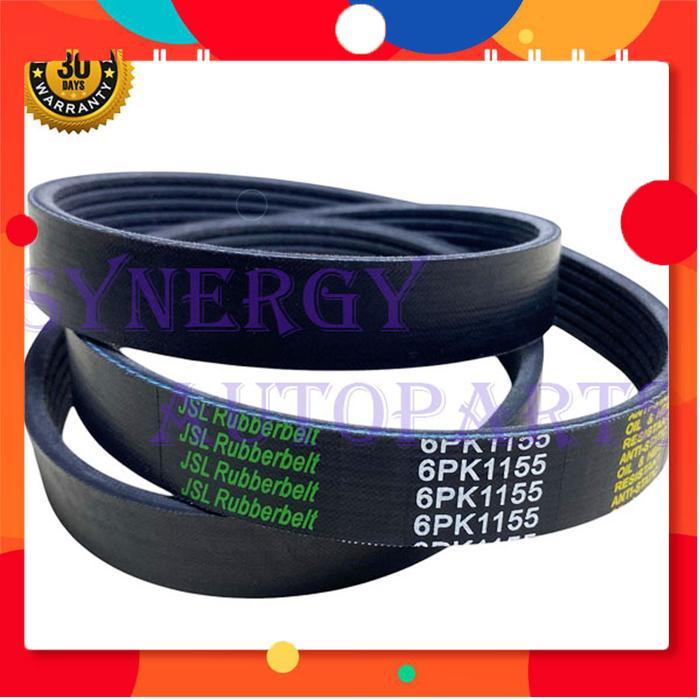 สายพานพัดลม 6PK1155 6PK 1155 Toyota Agya Ayla Calya Sigra 9004A-9106 - 10008284