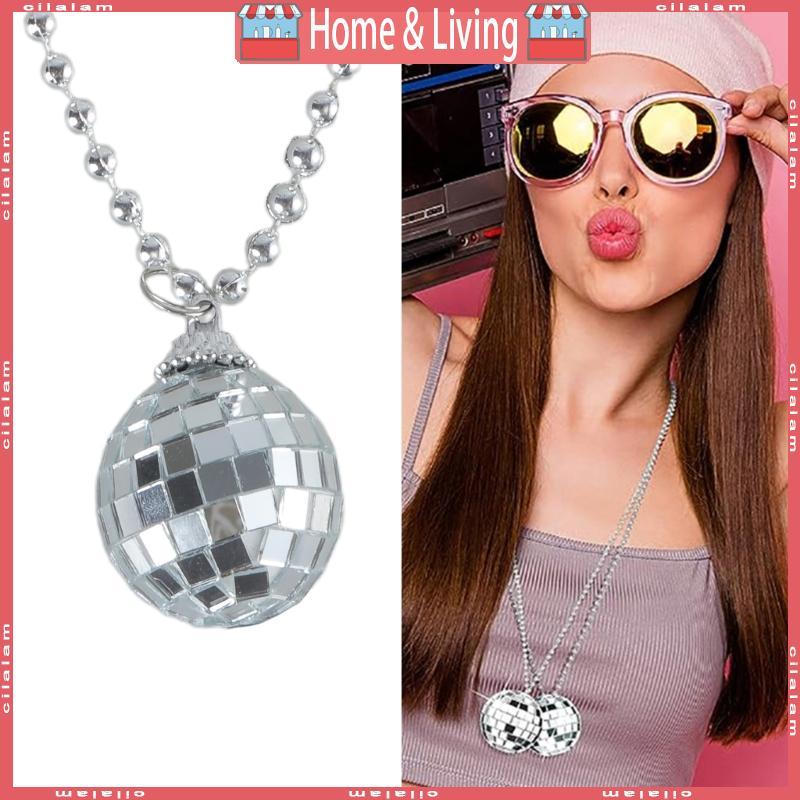 CI Fashion Bead Collar Chain Neckwear 70s Party Wearing Neckchain for Men Women