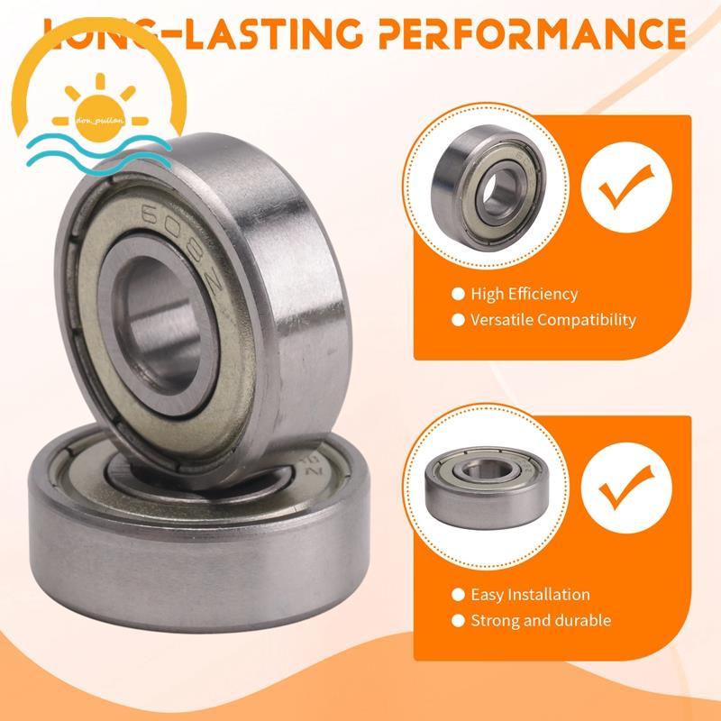 2 ชิ้น Single Shielded 608Z ตลับลูกปืนเม็ดกลมร่องลึกขนาดเล็ก ราคา ถูกที่สุด ดีลบีเคเค แกลเลอรีภาพที่ 6