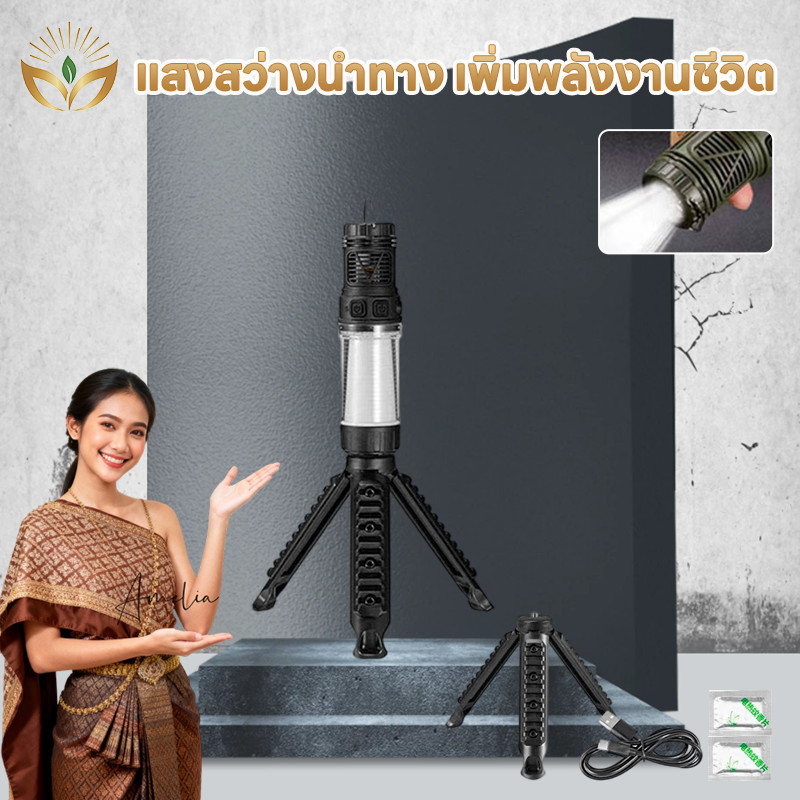 ไฟแคมป์ปิ้ง ไฟไล่ยุง โคมไฟฉายไล่ยุงกลางแจ้ง การชาร์จ USB ปรับความสว่างได้ ตกแต่งแคมป์สวนกลางแจ้ง