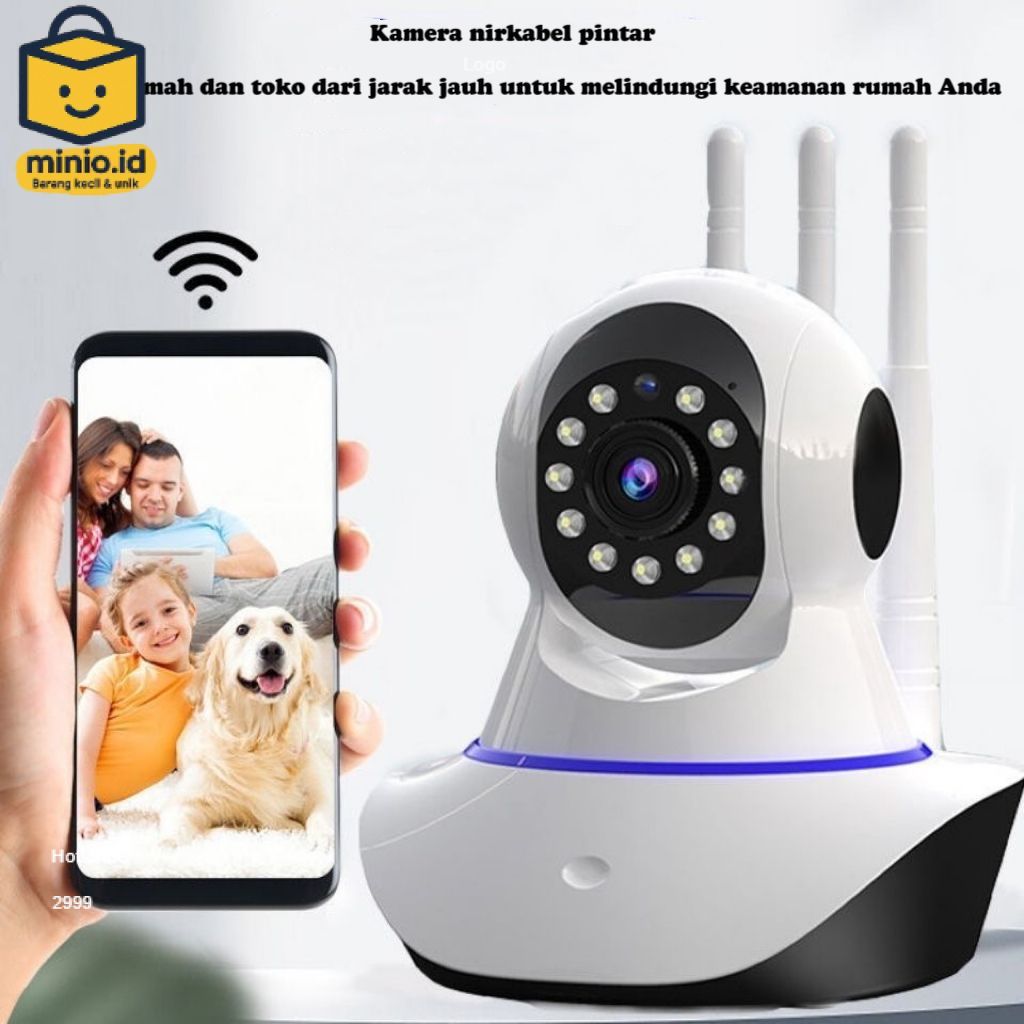 กล้องวงจรปิด WiFi Smart Camera Q5S 3 เสาอากาศ / Q5SY 5 เสาอากาศ - MINIO