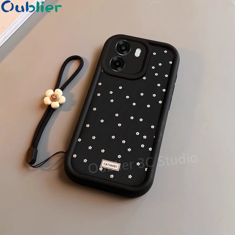 เคส ปลอก OPPO A6s A6X A6T A6 Pro A6c 4G 5G เคสโทรศัพท์ดีไซน์ใหม่การ์ตูน Daisy ดอกไม้ป้องกันเลนส์ซิลิโคนกันกระแทกปกอ่อนพร้อมเชือกเส้นเล็ก 2026
