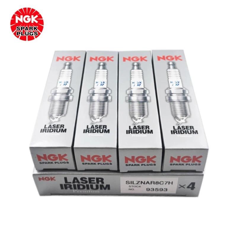 หัวเทียน NGK Iridium Platinum SILZNAR8C7H 93593 เหมาะสําหรับ Wingbo 1.0T ใหม่ Fiesta Mondeo oe 17703