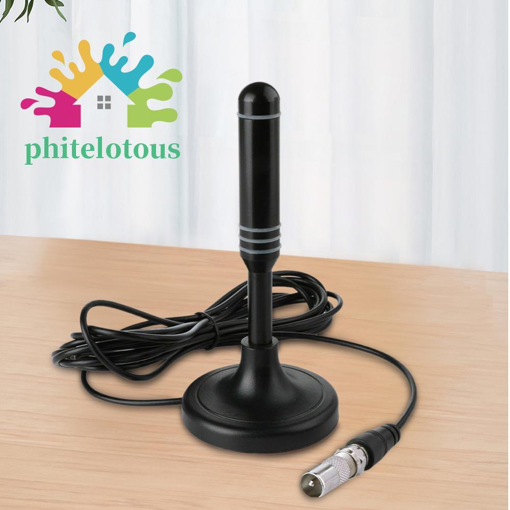 ❤ Phitelotous TV Aerial DVB-T DVB-T2 DAB เสาอากาศรับสัญญาณดิจิตอล Plug and Play สําหรับสมาร์ททีวี